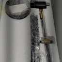 OYEARS Modern Industrial Desk Lamp for Reading LED 22.2 Metal Table Lamp Light for Office Bedroom Study Room Living Room Nightstand Bedside Lamps Gold and Matte Black Accent (Black, Bulb Included)