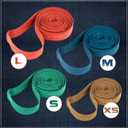 kitchentoolz 48 Pack Mover Bands Extra Large Rubber Bands for Furniture & Moving Blankets Heavy-Duty Stretch Bands in 4 Sizes (25", 30", 36", 42")