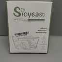 Silicone Travel Bottle Sterilizer Bags | 2000ml Microwave Steam Sterilizer Bags for Baby Bottles, Breast Pump & Pacifiers, Reusable Steam Sterilizing Bags for Travel and Home UseClear Green