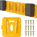 6 Pack Battery Mount Holder Compatible for Dewalt 20V 60V Battery Holder Fit for DCB200 DCB203 DCB206 Batteries Wall, Work Van, Shelf, Toolbox