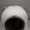 OROLEY Self Cleaning Litter Box, Automatic Litter Box, Odor Control Robot, Cat Ears Design, 96L APP Real-Time Monitor, Cat Litter-Boxs for Multiple Cats, Infrared Safety Sensor, with 1 Trash Bag，White