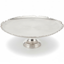 Iron Cake Stand Display Stand Pastries Holder Dessert Plate Serving Tray Cake Plate for Celebrations Anniversaries Parties, Silver