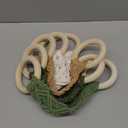 Tioncy 4 Pcs Kitchen Dish Towel Holder Mother's Day Gift for Mom Chef Boho Handmade Crochet Hanging Towels Loop Ring Knit Towel Hanger for Cabinet House Oven Stove Door, 4 Colors(Sage Green)