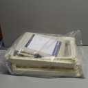 Kitsure Laundry Basket 95L  Large Laundry Hamper with Lid, 2-Compartment Divided Clothes Sorter with Removable Hamper Bags, Beige Organizer for Laundry Room, Bathroom & Bedroom, 22.2" x 16" x 27.4"