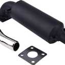 DVPARTS Muffler 15262-12110 and pipe 66711-54110 W/Gasket Compatible With Kubota B4200D B5100E B5100D Cub Cadet 782D 882 1512 1572 1772 1782 2182