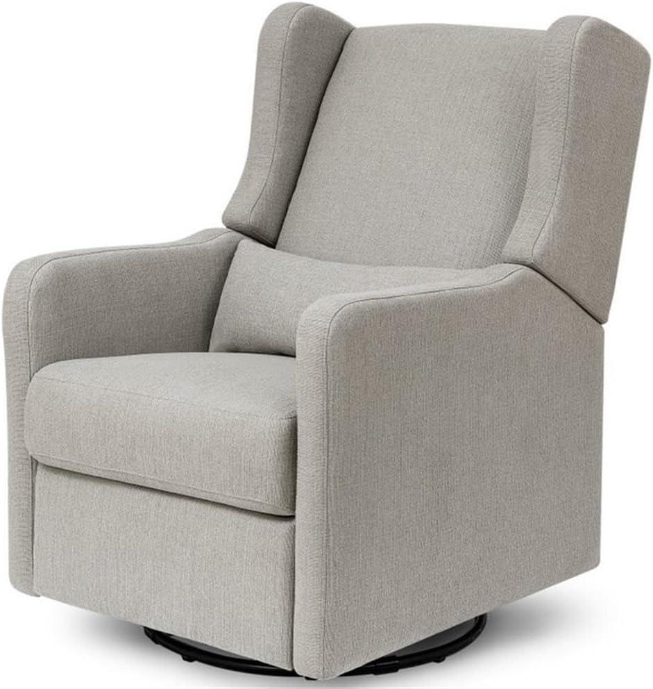 DaVinci Carters Arlo Glider Recliner Nursery Chair - Water & Stain Resistant Glider Rocking Chair for Nursery - GREENGUARD Gold, FSC & Certi-PUR US Certified - Cozy Swivel Rocker Recliner - Grey