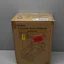 Collapsible Baby Bathtub for Newborns with Thermometer and Soft Floating Cushion Portable and Foldable Travel Baby Bath Tub for Infants to Toddler 0-36 Month (Blue)