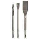 Muzagui  HS143PK 3 pc. SDS-plus® Bulldog™ Self-Sharpening Chisel Set