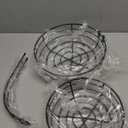 Auledio Iron 2-Tier Countertop Fruit Vegetables Basket Bowl Storage With Banana Hanger, Black, 64 Ounces