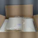 12 Pack Round Tablecloths - 120 Inch, Beige Polyester Table Cover for Round Table, Stain and Wrinkle Resistant Washable Fabric, Wedding Banquet Parties