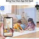 1080p HD WiFi Security Camera -Indoor Nanny Cam -Surveillance Cameras with Motion Detection and Night Vision - Home Security for with App