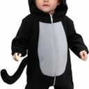 Black Cat Costume for Toddler Baby Boy Girl Halloween Costumes Clothes Toddler Cats Outfit 6-12 Month