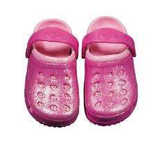Lil' Duds Girls Pink Glitter Clog, Size 11