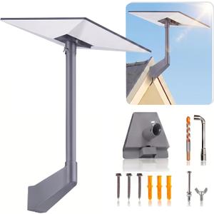 Gen 3 Mount for Starlink, Rustproof & Weatherproof Adjustable Wall/Roof/Pole Mounting Kit, Compatible with Starlink Standard V3 / 4 / 4X Antenna, Grey (Gray)