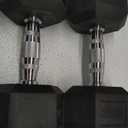 Rubber Encased Hex Dumbbell, Multiple Sizes