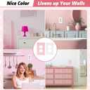 Relaxweex Scalloped Duplex Outlet Covers Wall Plate Room Decor Metal Cute Decorative Outlet Cover for Bedroom Home Decor (Pink)