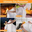 Emergency Fire Blanket for Home Kitchen - KANHIRO Prepared Fiberglass Fire Suppression Blanket Hero Great for School, Fireplace, Grill, Car, Office, Warehouse (4 Pack, 39 in X 39 in)
