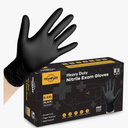 TitanFlex Disposable Nitrile Exam Gloves, 6-mil, Black, Heavy Duty Disposable Gloves, Cooking Gloves, Latex Free, Powder Free, XL