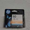 HP 60 Tri-color Ink Cartridge | Works with DeskJet D1660, D2500, D2600, D5560, F2400, F4200, F4400, F4580; ENVY 100, 110, 120; PhotoSmart C4600, C4700, D110a Series | CC643WN