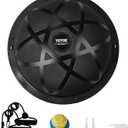 VEVOR 23-inch Half Exercise Ball Trainer, 660 lbs Capacity Balance Ball, Includes Resistance Bands and Pump, Ideal for Full Body Workouts, Yoga, and Strength Training at Home Gym, Black