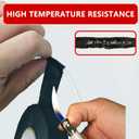 SWRT Wire Harness Tape, 3/4 Inch  50 Feet, 12 Packs (600 Feet Total), Self-Adhesive Black Cloth Electrical Tape for Automotive Use, High Temperature Resistance Felt Tape.