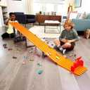 Hot Wheels Super 6-Lane Raceway & 6 1:64 Scale Toy Cars