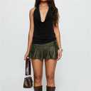 .Women Studded Halter Cowl Neck Sleeveless Y2k Punk Shirt Backless Drape Top Rave Cami Tank Going Out Club Vest (Black, S)