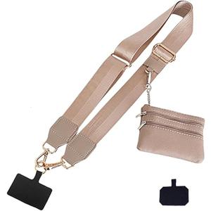 Clip And Go Strap For Phone With Wallet,Phone Strap With Zippered Pouch,Phone Strap Crossbody (C&g07*1pcs)