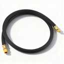 Lichamp HVAC Vacuum Hose, 1/2" Heavy Duty Charge Hose, 6 ft, Faster HVAC Evacuation and Recovery, Black