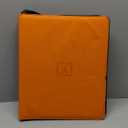 X PRO Toploader Binder | Holds 252 Toploaders | 20 Toploaders INCLUDED | 9-Pocket Top Loader Binder | Ringless Double-Sided Pockets | Top loader Binders for TCG, Sports | Premium Top Loader Storage (Orange)