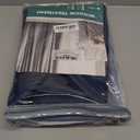 HOMEIDEAS Navy Blue Ombre Blackout Curtains 52 X 84 Inch Length Gradient Room Darkening Thermal Insulated Energy Saving Grommet 2 Panels Window Drapes for Living Room, Bedroom (52"W x 84"L (Pack of 2), Navy Blue)