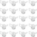 PATIKIL Spring Band Hose Clamps for 6.5-7.2mm OD Hose, 20 Pack Silicone Vacuum Constant Tension Band Clips for Fuel Line Silicone Air Hose Tube Water Pipe, White