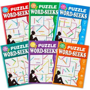 6600+ Word Search Puzzle Books for Adults Seniors Large Print,Set of 6 Word Find Books,Activity Book for Adults