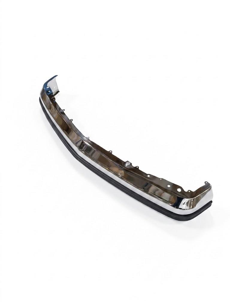 Front Bumper, Chrome with Black Trim Size 75"x10"