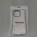 Magnetic for iPhone 16 Pro Case Cute Stripes Phone Case, Shockproof Slim TPU and Hard PC Protective Phone Cover Compatible with MagSafe Designed for Women Girls, Apricot