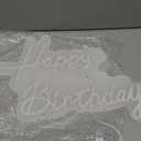 Mornajina 16.5'' x 11.8'' Happy Birthday Neon Sign for Backdrop Wall Decor, USB Powered Happy Birthday Led Sign for Backdrop Light up Sign Dimmable Neon Light for Birthday Party Decorations (White)