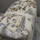 Levtex Home - Maileen Dusty Rose Quilt Set - Full/Queen Quilt and Two Standard Shams - Floral - Dusty Rose Ochre Blue Green Brown Off-White -Quilt (88x92in.) and Shams (20x26in.)- Reversible - Cotton