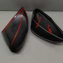 LLKUANG Car Rearview Mirror Cap Decoration Cover Compatible with Alfa Romeo Stelvio 2017-2024 Exterior Rearview Mirror Cover Cap (carbon fiber)