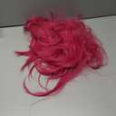 ColorGround Long Straight Hot Pink Cosplay Wig with 2 Ponytails for Women Halloween Party Costume