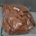 XTMYI Terracotta Vintage Boho Curtains, Rust Colored Linen Sheer Rustic Farmhouse Western Curtains for Bedroom Living Room Home Decor, 84 Inches Long, 2 Panels Set