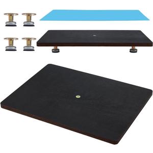 BENECREAT Resin Leveling Board for Epoxy Resin, 15.7x11.8 inch Acrylic Adjustable Resin Leveling Table with Silicone Mat for Resin Matrixs, Waves, Epoxy