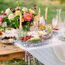 Chilled Veggie Tray with Lid, Shrimp Cocktail Serving Dishes for Entertaining, Ice Serving Platters and Trays Cold Travel Cookout Tailgate Essentials, Appetizer Fruit Snack Tray for Party Clear