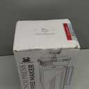 Cafe Du Chateau Stainless Steel French Press Coffee Maker 34 oz - Easy to Use Insulated Coffee Press with 4-Level Filtration, Manual Brewer for Tea, Camping & Travel with BPA Free, Durable Clear Glass (C. Rose Gold)