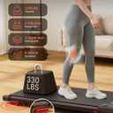 Walking Pad Treadmill, Anylife Incline Walking Pads Under Desk 330lb Capacity, 2.5HP Portable Treadmills for Home, Compact Treadmill Small Running Pad with LED Display, Remote Control