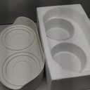 Ceramics Raised Bowls for Cats Cervical e ISlip Design Elevated Pet Feeder (White)