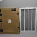16"W x 25"H [Duct Opening Size] Steel Return Air Filter Grille - Removable Face/Door for 1 inch Filters -HVAC Vent Cover Grill - White [Outer Dimensions: 18 5/8"W X 27 5/8"H]