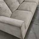 Comfy Cloud Couch with Throw Pillows for Living Room  Sofa, Tan Couch W86 x H 32 x L37in