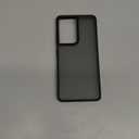 Rayboen for Samsung Galaxy S21 Ultra Case, Translucent Frosted Skin Feel Anti-Scratch Hard PC Back Soft Silicone Edge, Slim Fit Shockproof Protective Phone Cover for Samsung S21 Ultra, Matte Black