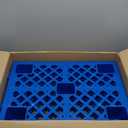 Plastic Pallets,4 Pack Lightweight Pallet,Moisture-Proof Nestable Floor Pallets,Spliceable Outdoor Breathable Grid Platform for Garage Warehouse Supermarket Basement Storage,23.6x15.7x3.9in