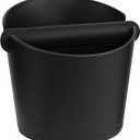 IAOSEN 6.3Inch Knock Box Large Espresso Knock Box Shock-Absorbent Knock Box Espresso with Removable Knock Bar and Non-Slip Base Espresso Machine Accessories for Home/Office